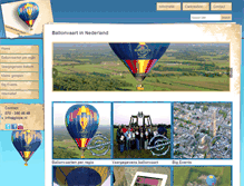 Tablet Screenshot of luchtballonvaart.nl